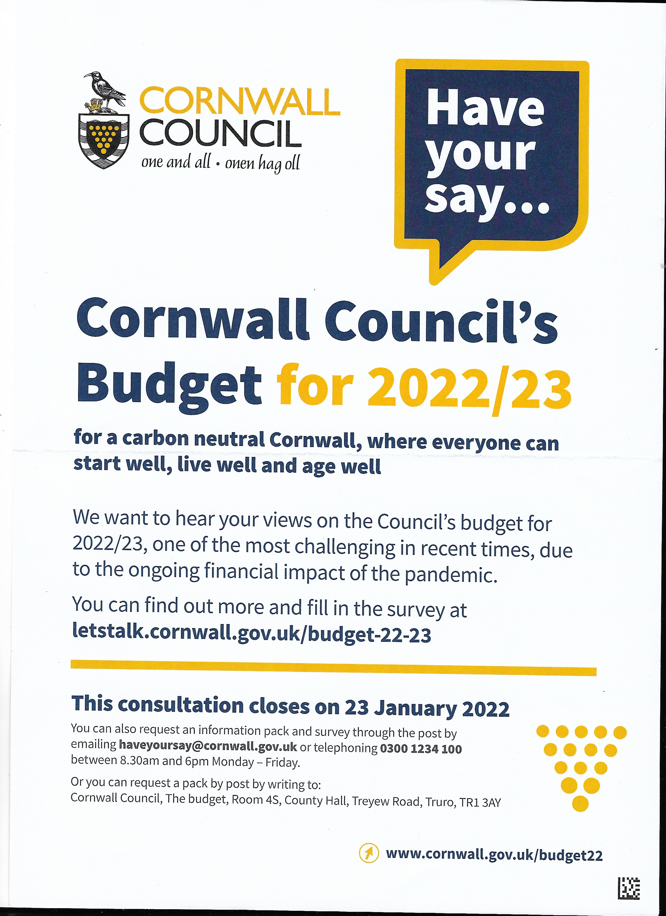 CCC Budget Consultation